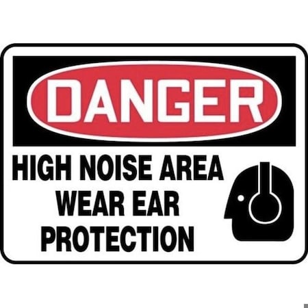 Accuform OSHA DANGER SAFETY SIGN HIGH NOISE MPPE038XP MPPE038XP